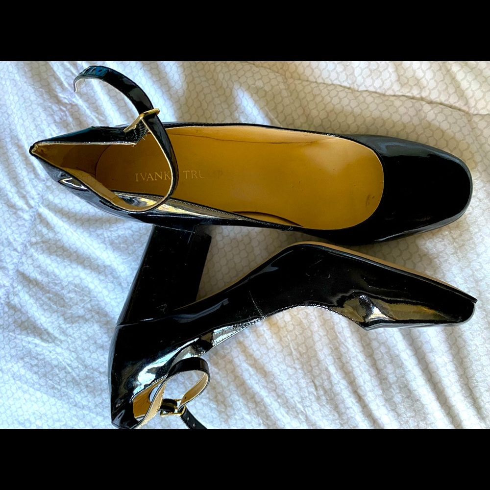 Ivanka Trump Black Pumps with Block Heels